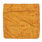 Set of 2 Solid Velvet Cushio Cover with Pom Pom (Size 45x45 Cm) Light Orange