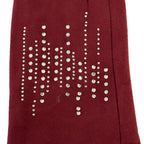 Set of Winter Scarf (Grey) and Gloves (Marroon)