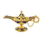Set of Two Key Chain 1 Jewellery Box in Blue Colour Enamel - White - Red Crystal in Yellow Colour Plating 0.010 Ct.