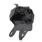 100%  Genuine Leather Classic Shoulder Large  Backpack - Black