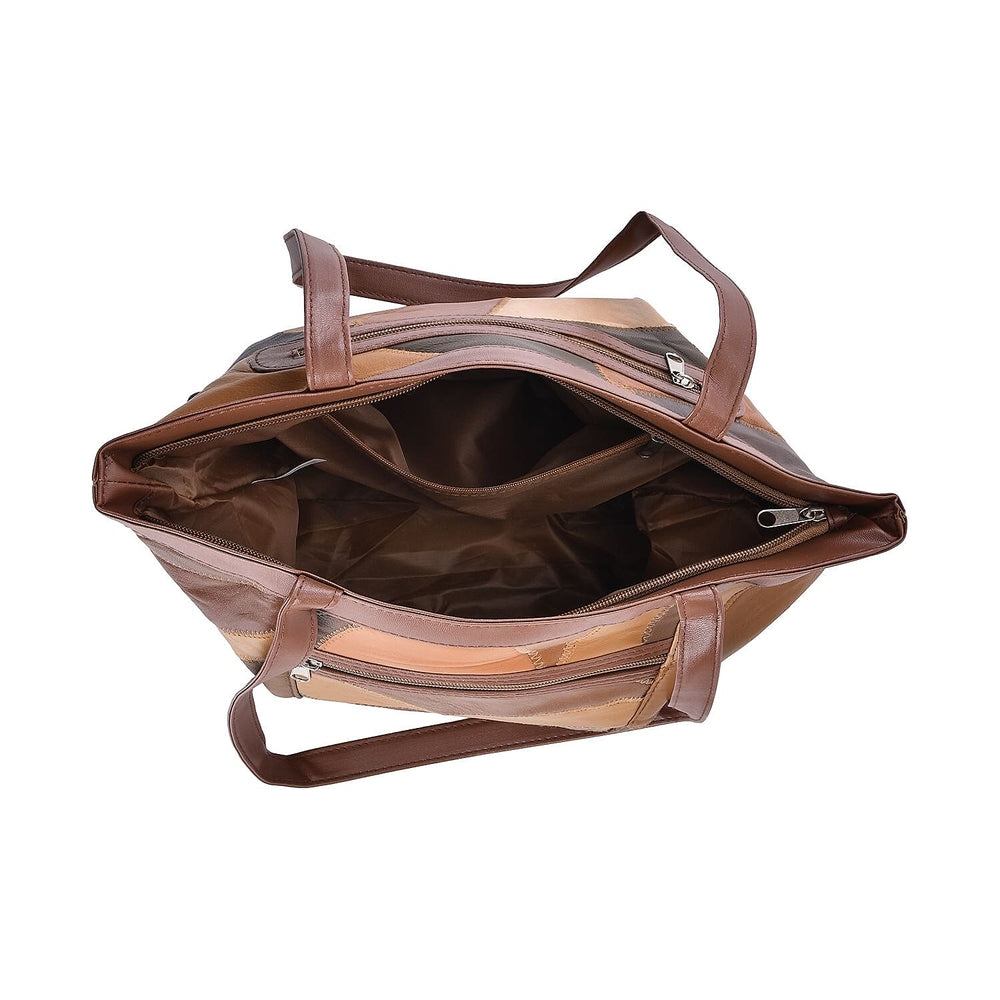 100% Genuine Leather Shoulder Bag (Size 37x25x9 cm) - Multi Color