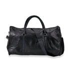 100% Genuine Leather Travel Duffle Bag (Size 51x23x28 cm) - Black