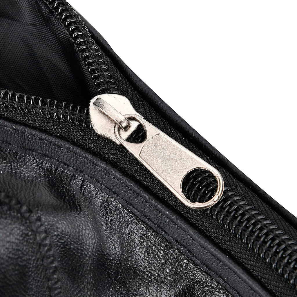 100% Genuine Leather Travel Duffle Bag (Size 51x23x28 cm) - Black