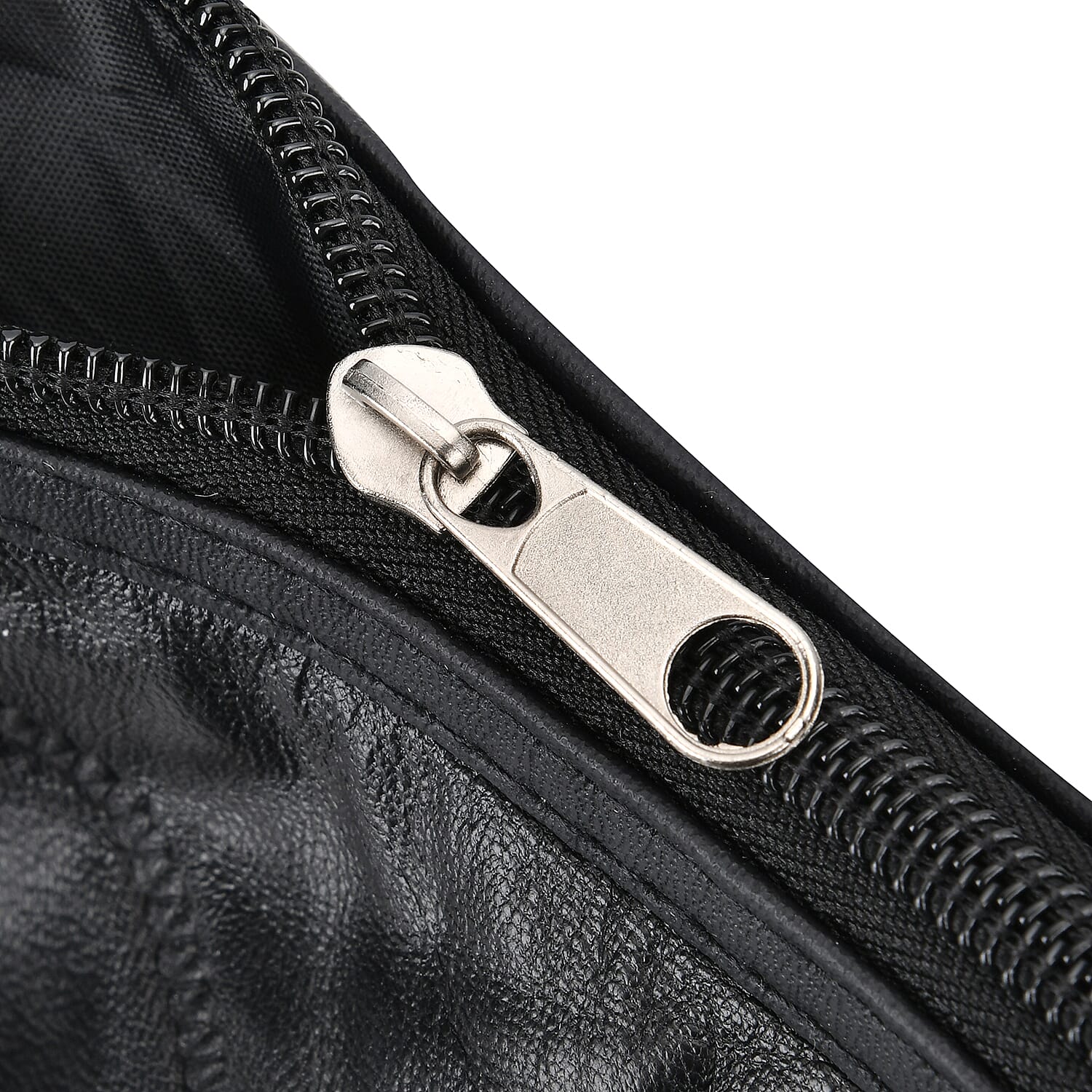 100% Genuine Leather Travel Duffle Bag (Size 51x23x28 cm) - Black