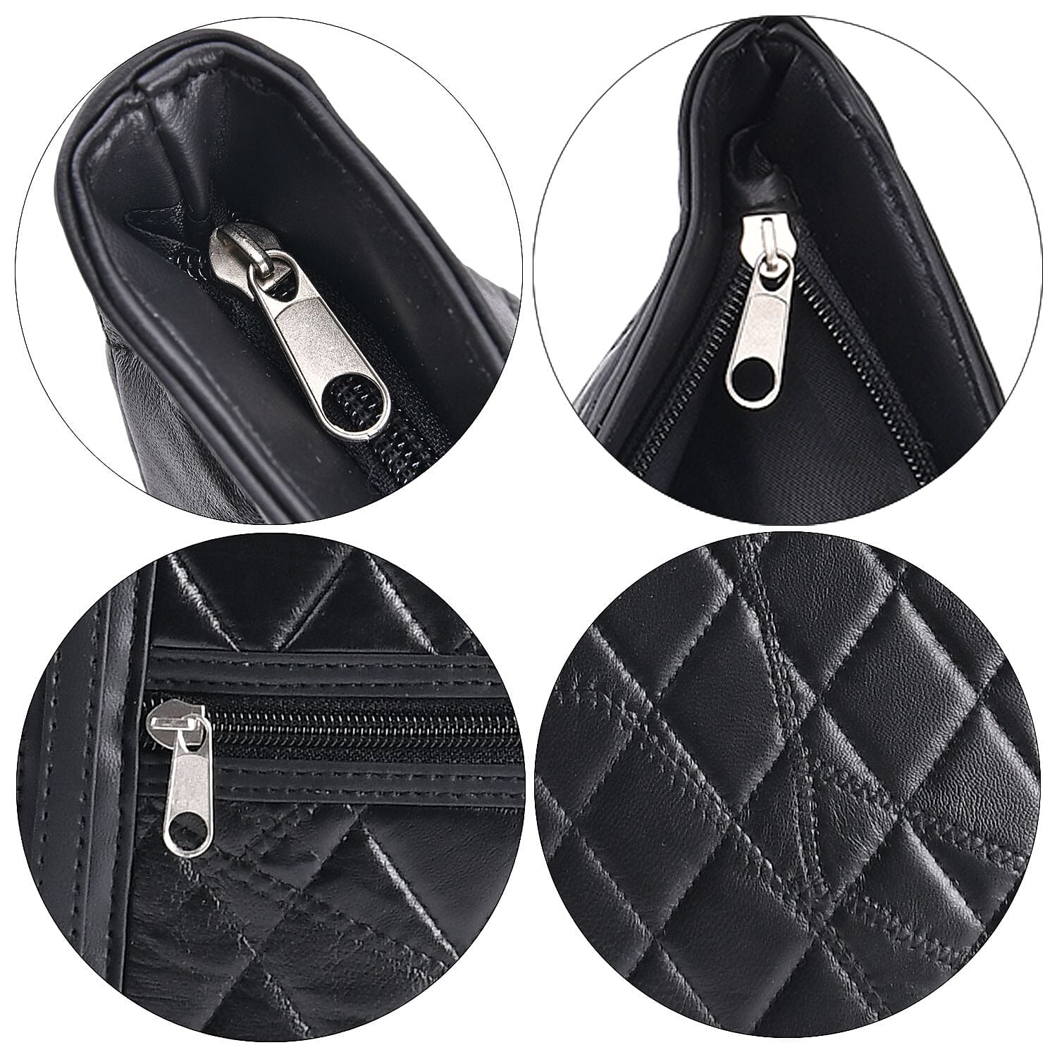Closeout Deal - Genuine Leather Tote Bag (Size 40x30x10 cm) - Black