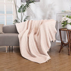 LUXURY DELUX Soft Sherpa Blanket  - Pink