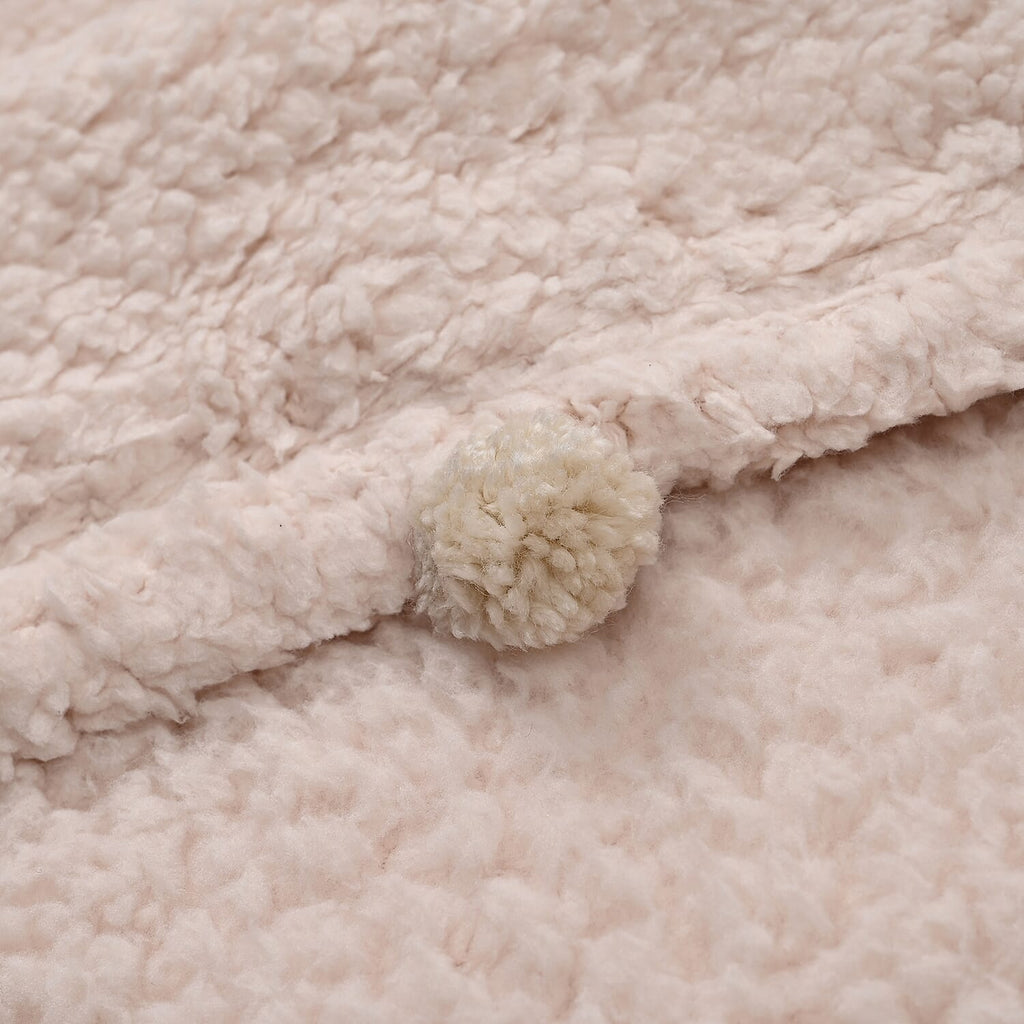 LUXURY DELUX Soft Sherpa Blanket  - Pink
