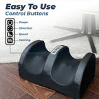 Shiatsu Foot - Calf Massager with Heat - Massage Roller - Black