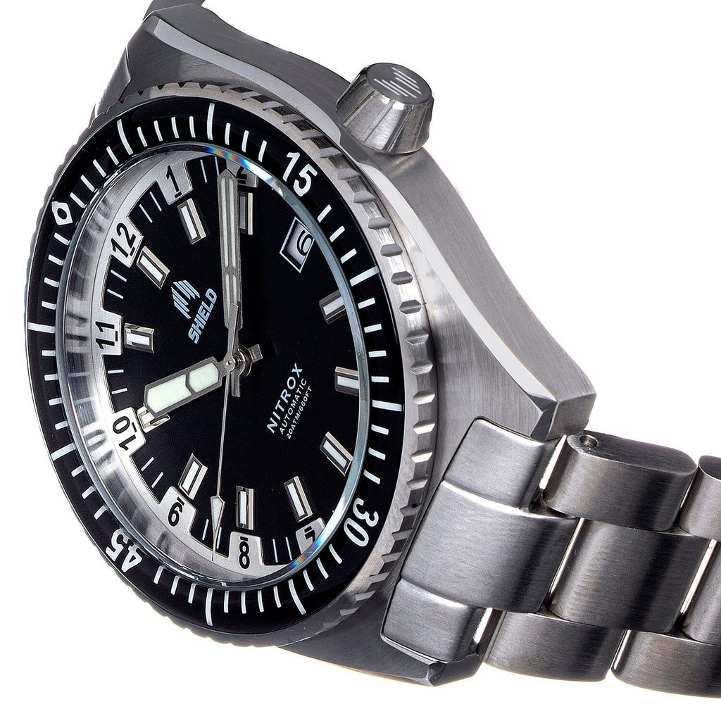 Shield Japanese Ladies Watch in Stainless Steel
