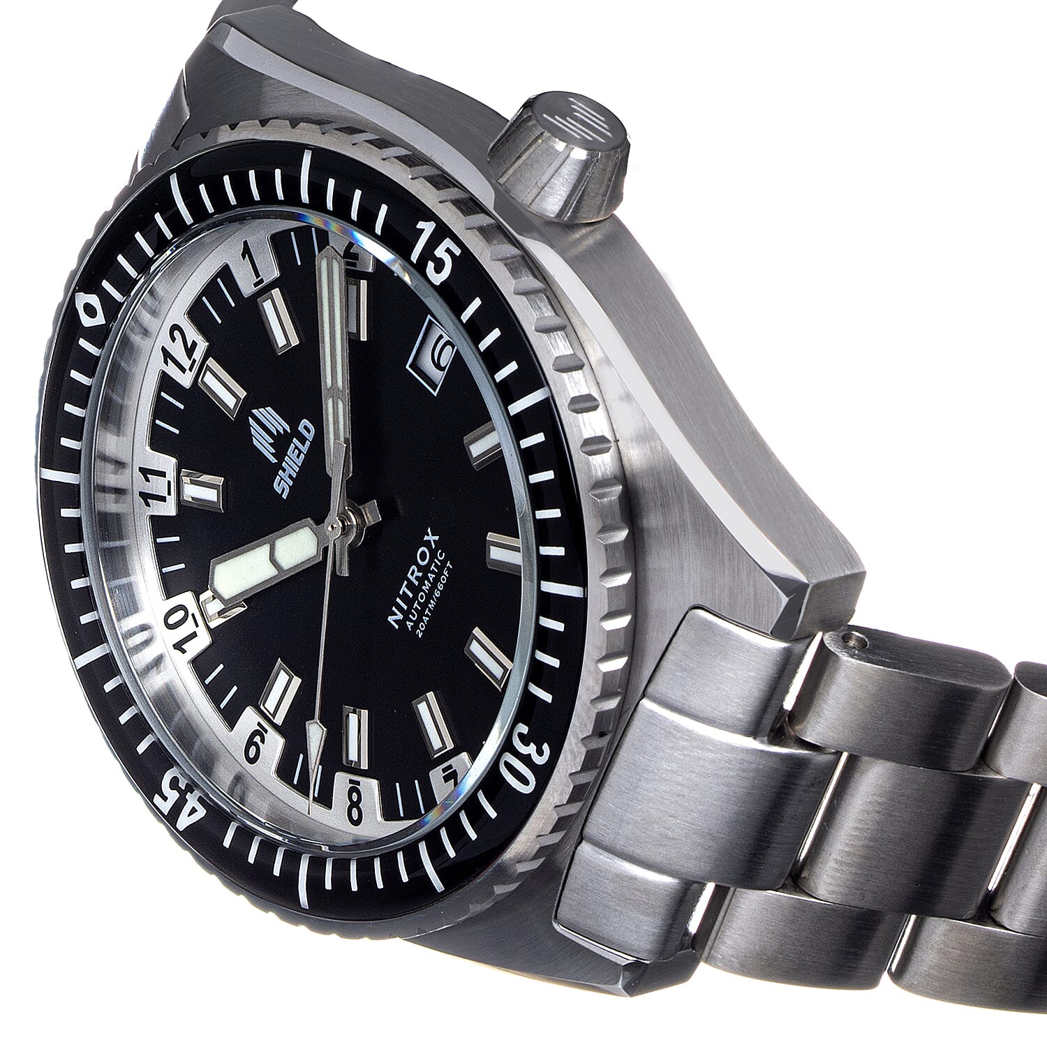 Shield Japanese Ladies Watch in Stainless Steel