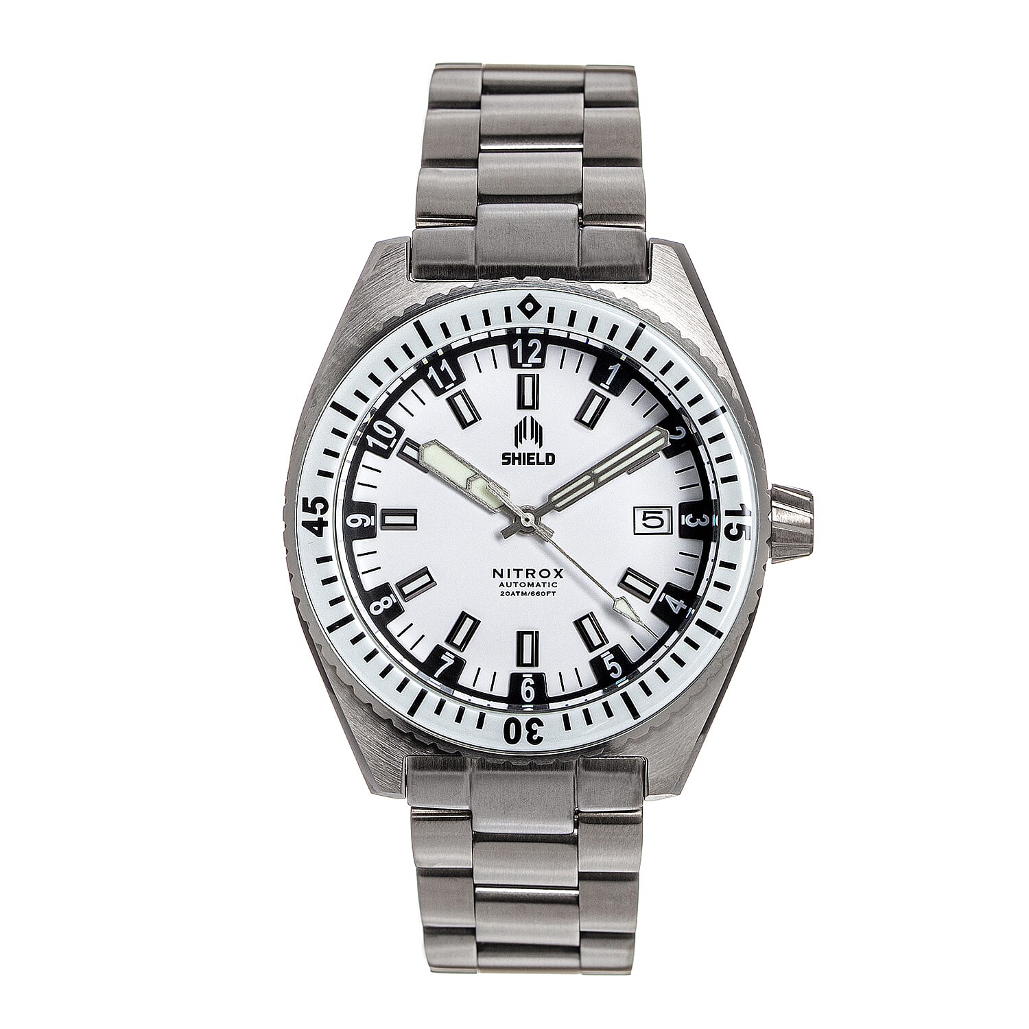 Shield Japanese Ladies Watch in Stainless Steel