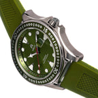 SHIELD Freedive Quartz Movt. Green Dial 20 ATM WR Mens Watch with Green Silicone Strap