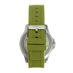 SHIELD Freedive Quartz Movt. Green Dial 20 ATM WR Mens Watch with Green Silicone Strap