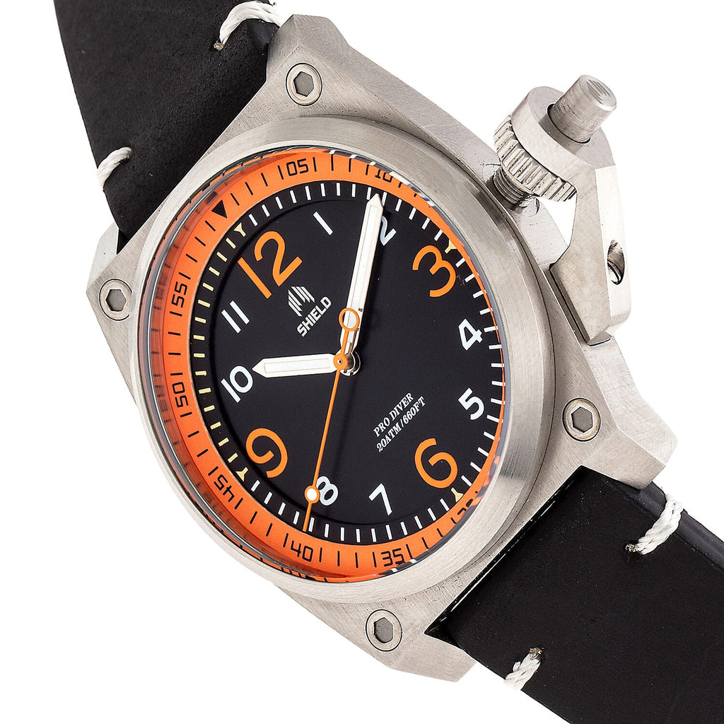 Shield Japanese Mens Watch in Stainless Steel