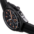 SHIELD Sonar Quartz Movt. Black Dial - Crown 20 ATM WR Mens Watch with Black Strap
