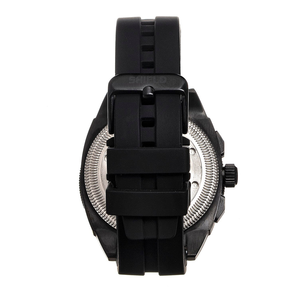 SHIELD Sonar Quartz Movt. Black Dial - Crown 20 ATM WR Mens Watch with Black Strap