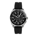 Shield Sonar Quartz Movt. 20ATM Water Resistance Black Dial Mens Watch with Black Strap