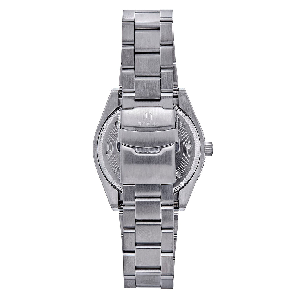 SHIELD Condor Swiss Quartz Movt. Black Dial 20 ATM WR Ladies Watch with Stainless Steel Chain Strap