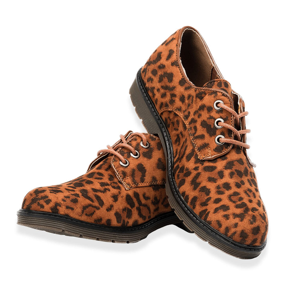Shoe Clolate Womens Lace-Up Shoe (Size - 5) - Leopard