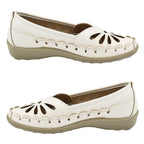 Shoe Tree Comfort Palma Lightweight Slip On Shoe (Size 3) - White
