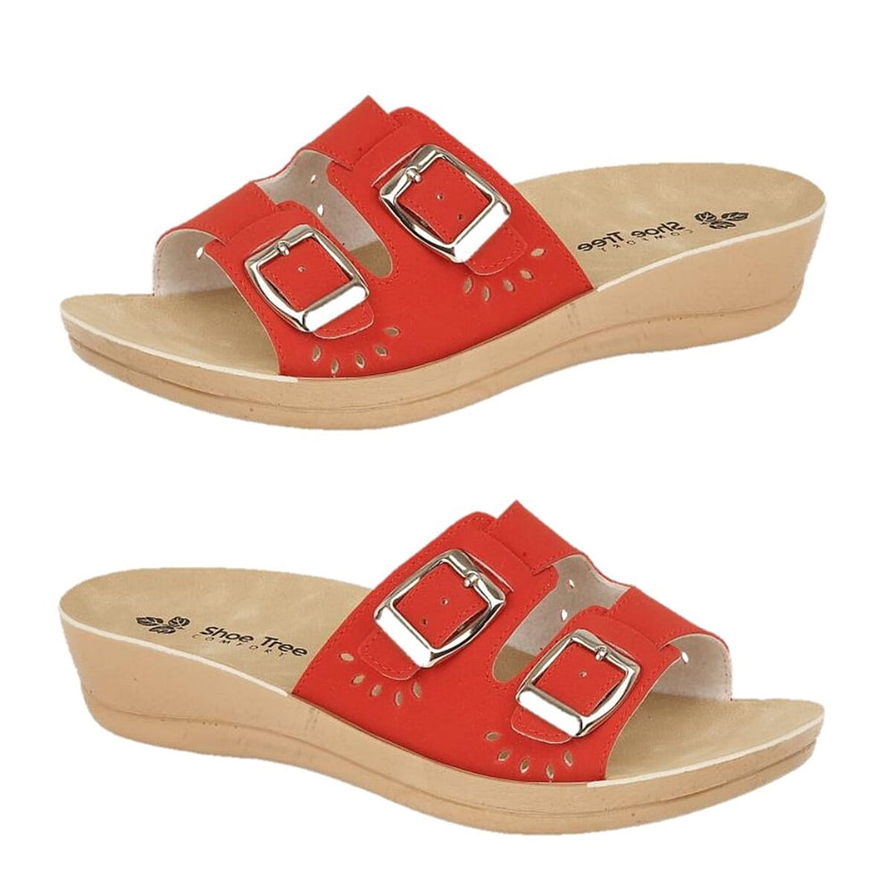Shoe Tree Ladies Callosa Sandal (Size 3) - Red