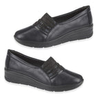 Shoertee Comfort Ladies Shoe (Size - 8) - Black