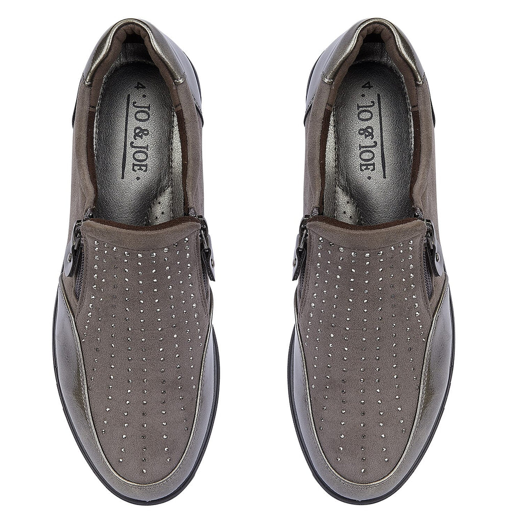 Shoertee Comfort Ladies Shoe (Size - 8) - Pewter
