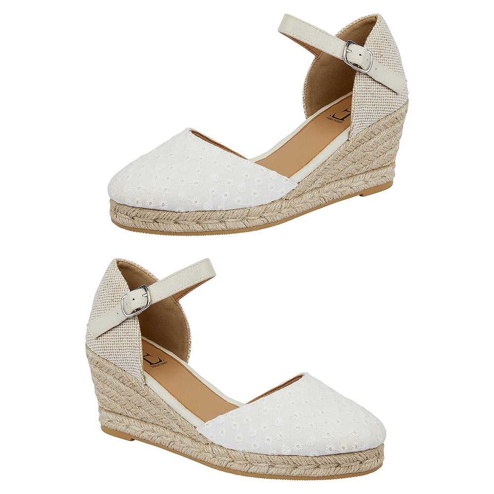 Shoes by Emma Ladies Sandal (Size 4) - White