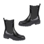 Shoes By Emma Gabrielle Ladies Chunky Lug Sole Chelsea Boots (Size 7) - Black