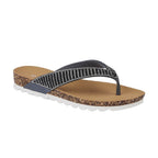 Shoes by Emma SUNSET Ladies Beaded Strap Detail Round Toe Sandal (Size 4) - Smoke