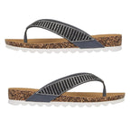 Shoes by Emma SUNSET Ladies Beaded Strap Detail Round Toe Sandal (Size 5) - Smoke