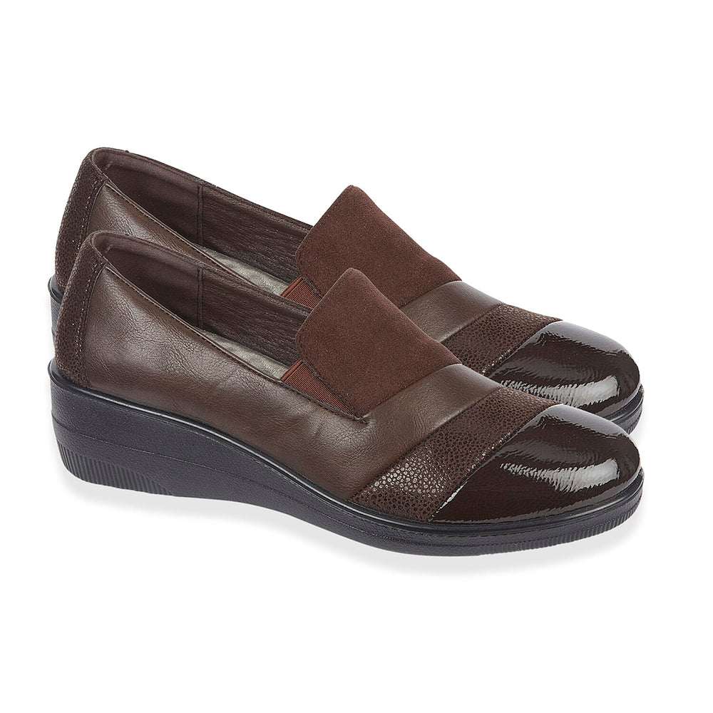 Shoertee Comfort Ladies Shoe (Size - 3) - Brown