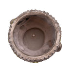 Antiqued Serene Buddha Face Plant Pot - Garden Decoration (16x16x20cm) Brown