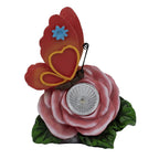 Set of 2 Bird and Butterfly Multicolor Solar Lights (Size 12x7.5x15 cm)