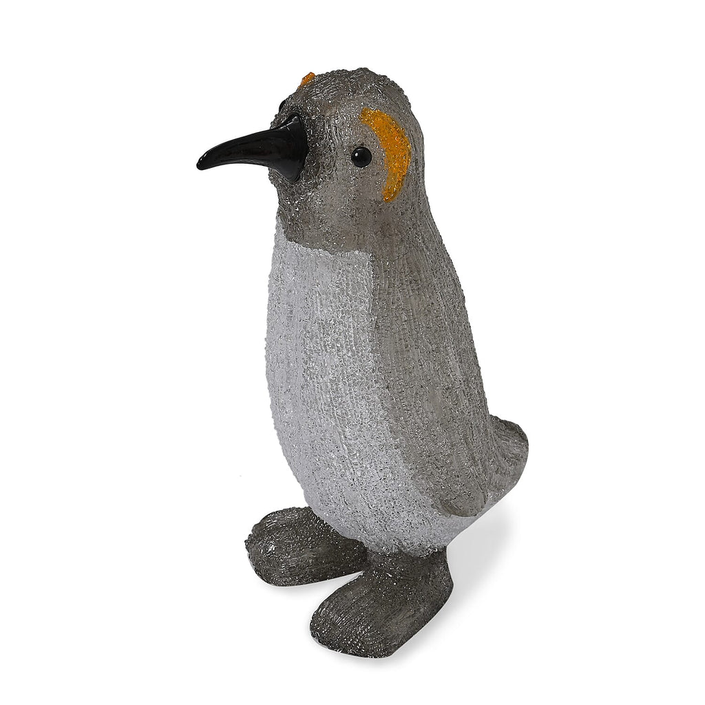 Acrylic Penguin LED Light(Size 25x15x34 cm) - Grey & White