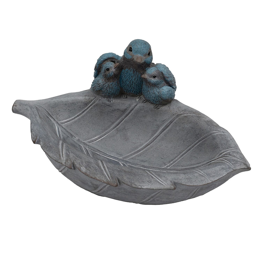Outdoor Garden Bird Family Birdfeeder - Blue