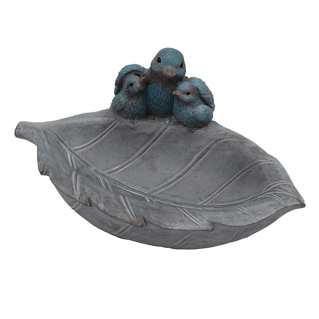 Outdoor Garden Bird Family Birdfeeder - Blue