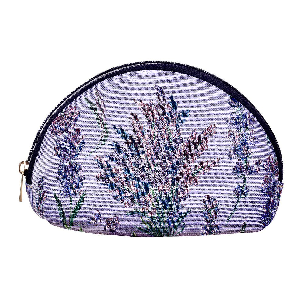 Signare Tapestry Collection - Designer Inspired Lavender Bloom Cosmetic Bag