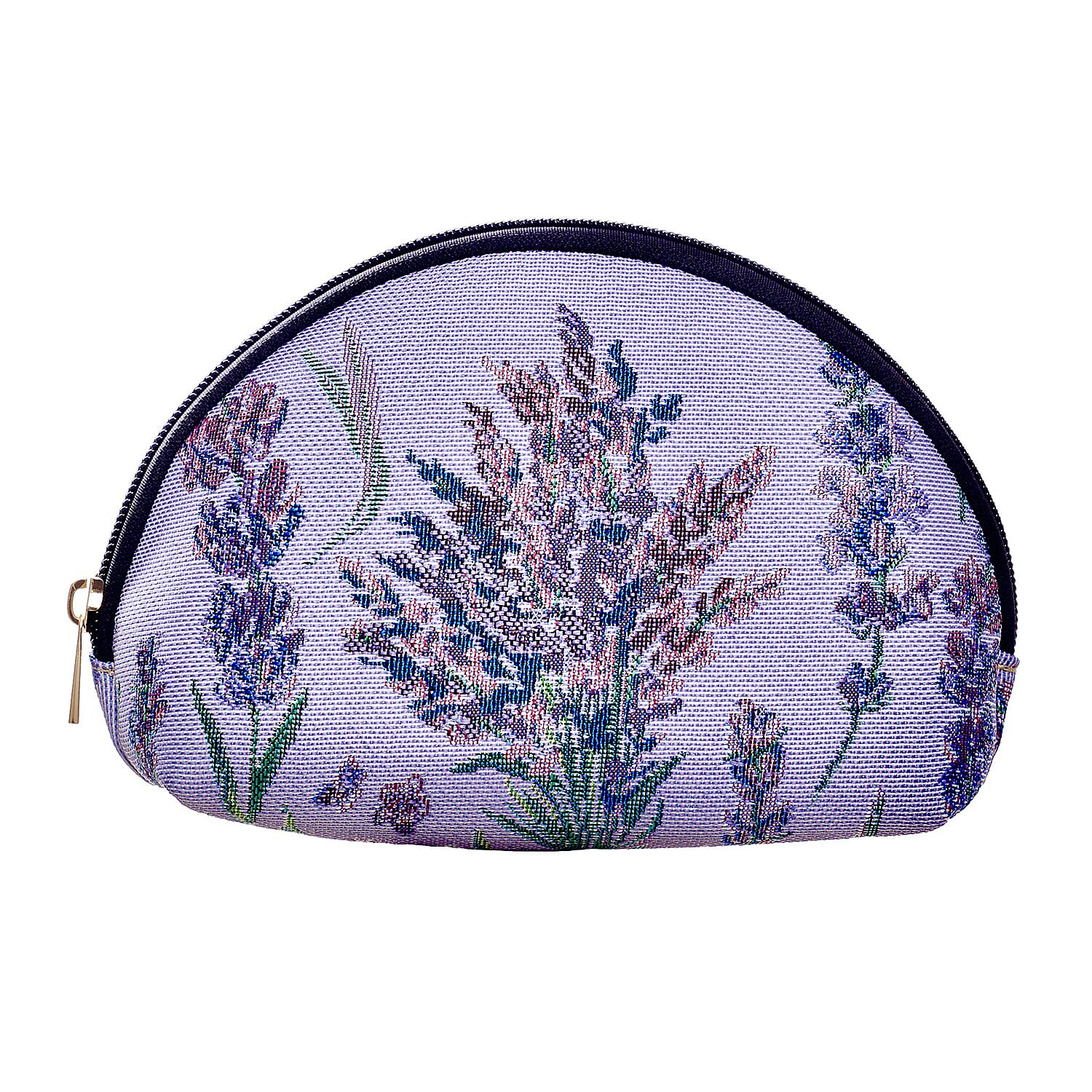 Signare Tapestry Collection - Designer Inspired Lavender Bloom Cosmetic Bag