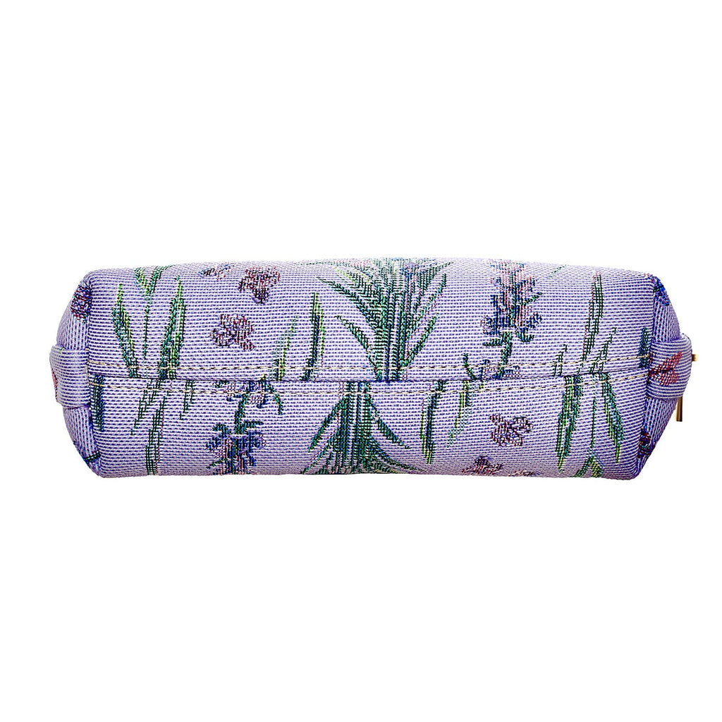 Signare Tapestry Collection - Designer Inspired Lavender Bloom Cosmetic Bag