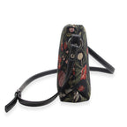 Signare Morning Garden Satchel Crossbody Bag - Black