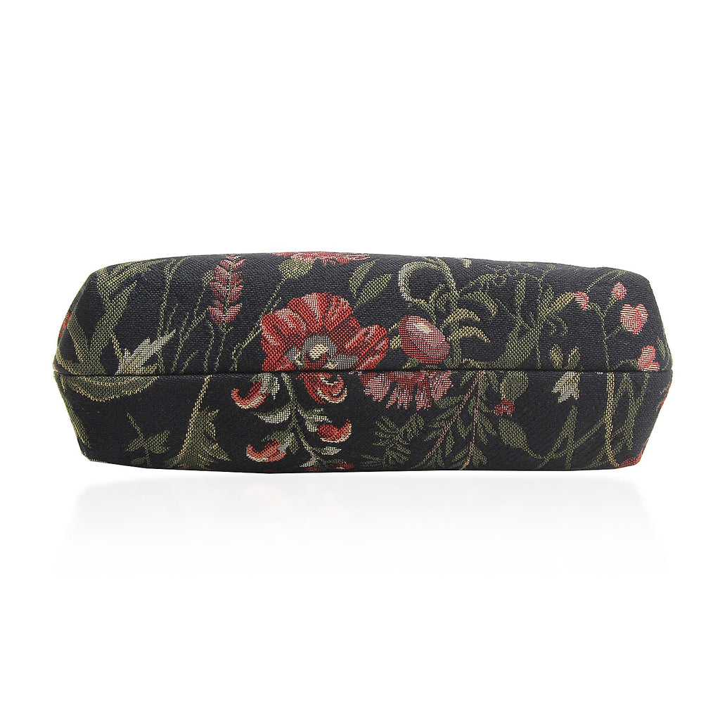 Signare Morning Garden Satchel Crossbody Bag - Black