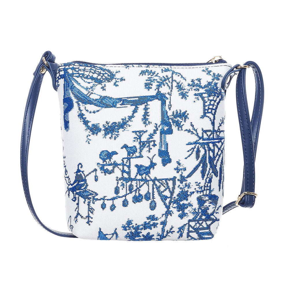 Signare Tapestry Collection - Designer Inspired Chinoiserie Sling Bag & Zip Coin Purse