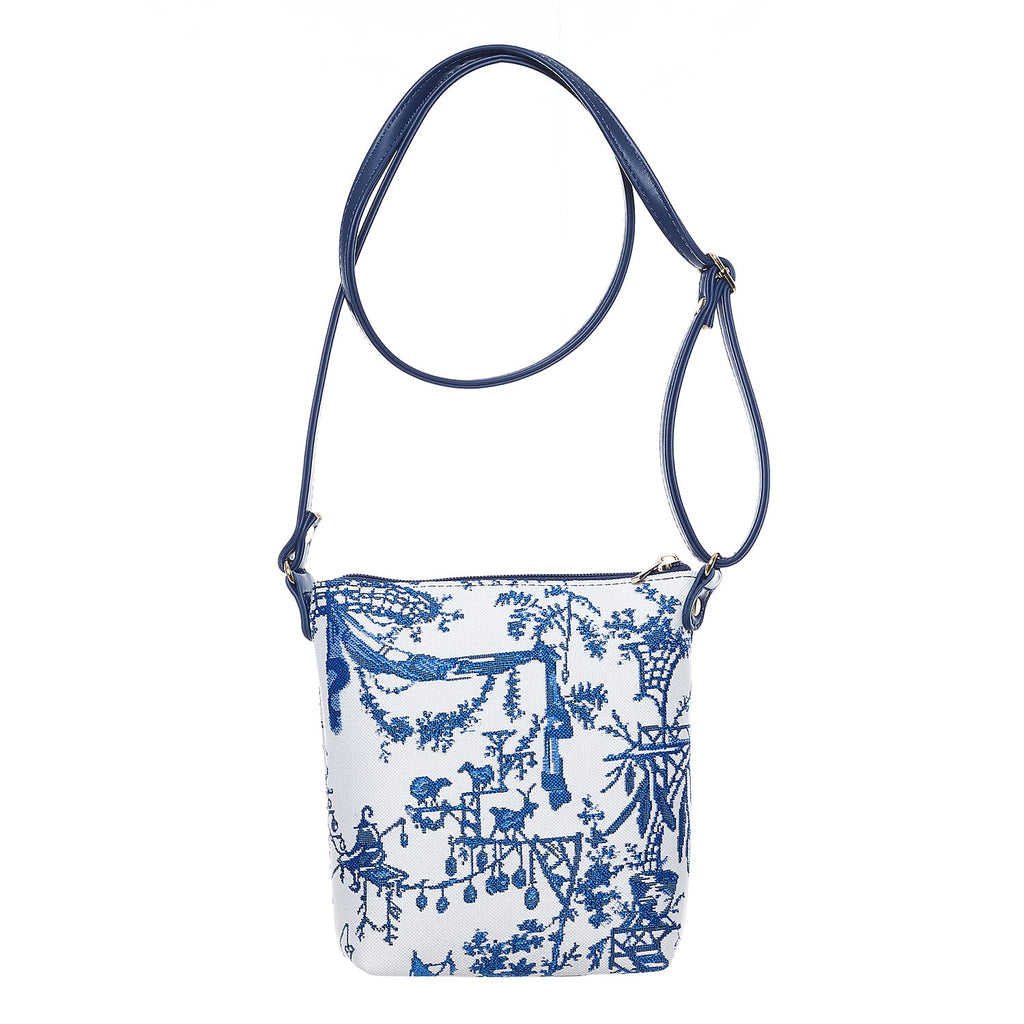 Signare Tapestry Collection - Designer Inspired Chinoiserie Sling Bag & Zip Coin Purse
