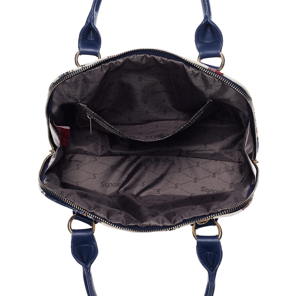 Signare Paddington Bear Print Convertible Handbag - Cream