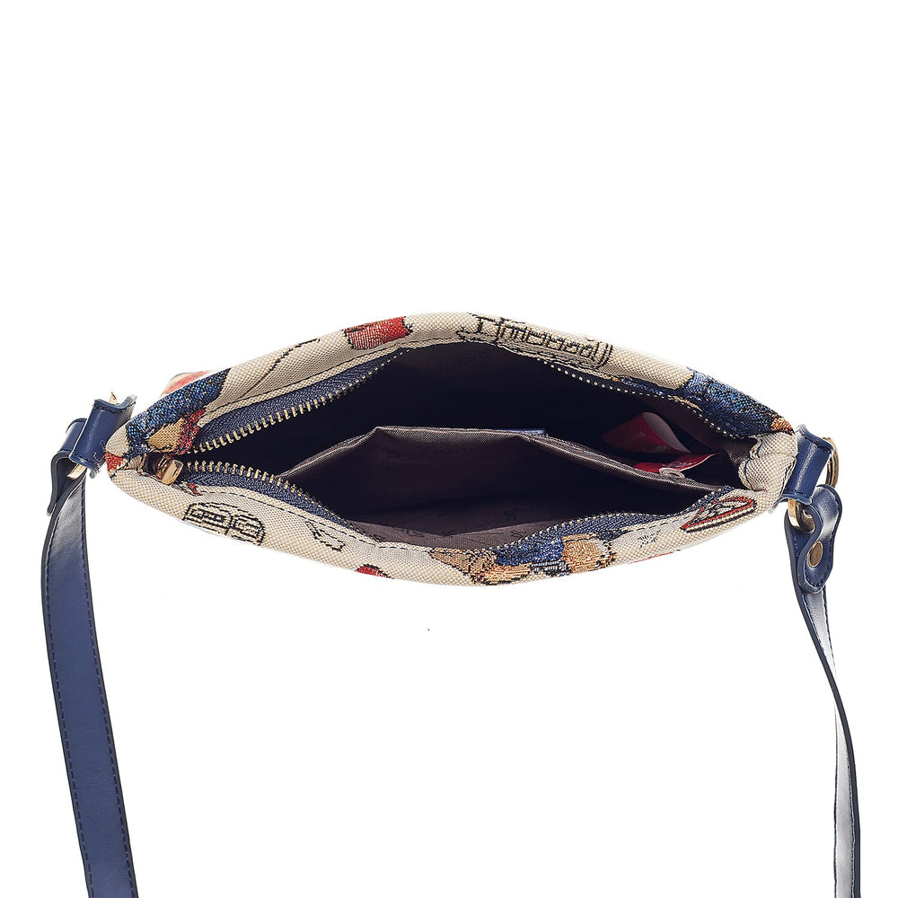 Signare Paddington Bear Satchel Crossbody Bag - Cream