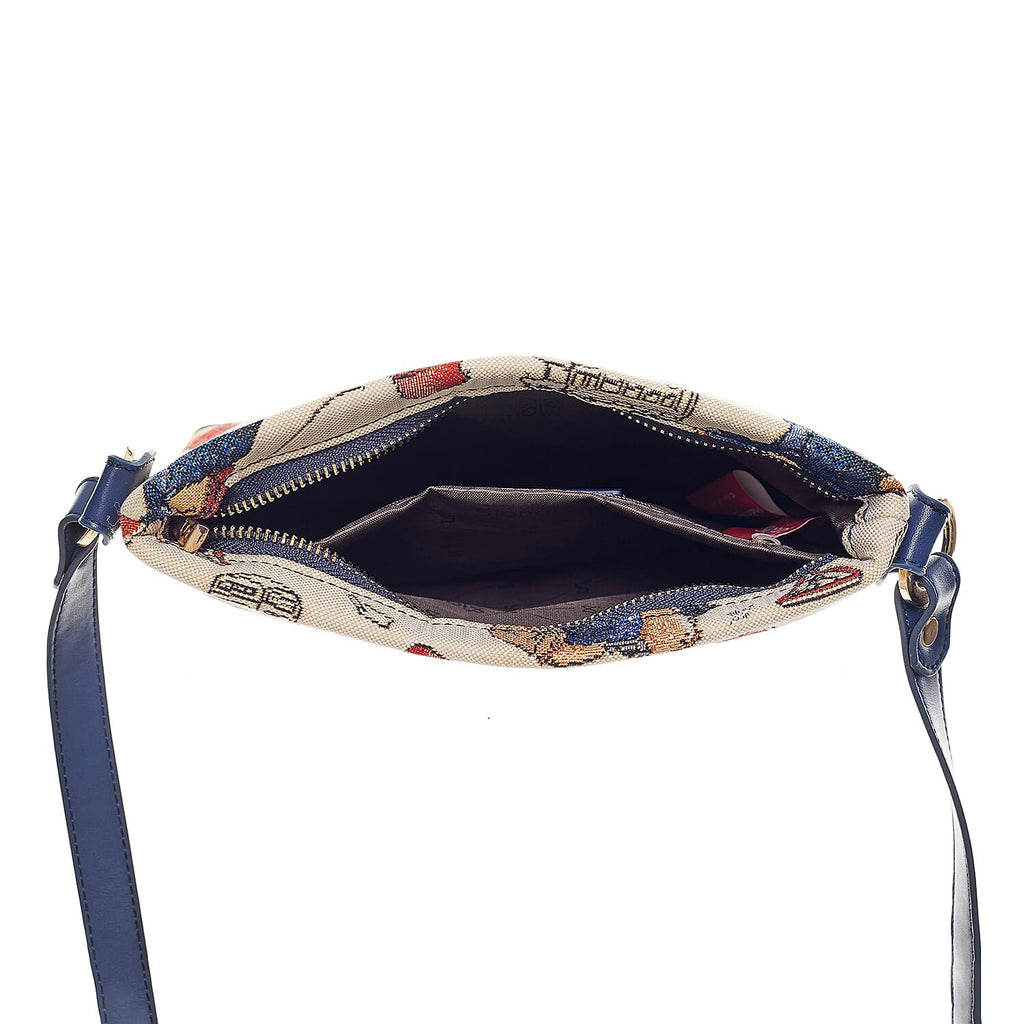 Signare Paddington Bear Satchel Crossbody Bag - Cream