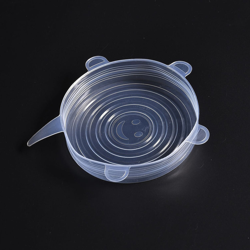 Set of 24 Air Tight Stretchable Silicone Lids - 12xRound, 12xRectangle