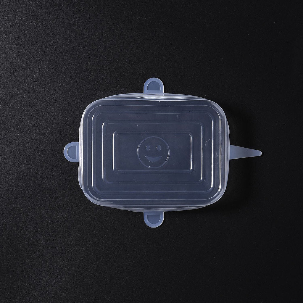 Set of 24 Air Tight Stretchable Silicone Lids - 12xRound, 12xRectangle
