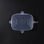 Set of 24 Air Tight Stretchable Silicone Lids - 12xRound, 12xRectangle